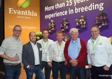 From left to right: Eric Lommerse from Nord Lommerse Flower Bulb Group together with Maurice Govers, Marvin Grootendorst, Leo Boers, Jos Lommerse and Nico Grootendorst of Evanthia.